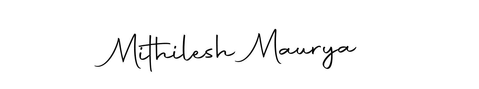 Also we have Mithilesh Maurya name is the best signature style. Create professional handwritten signature collection using Autography-DOLnW autograph style. Mithilesh Maurya signature style 10 images and pictures png