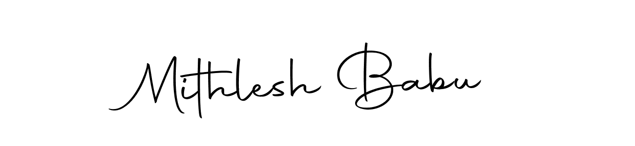 Use a signature maker to create a handwritten signature online. With this signature software, you can design (Autography-DOLnW) your own signature for name Mithlesh Babu. Mithlesh Babu signature style 10 images and pictures png