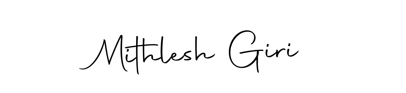 Design your own signature with our free online signature maker. With this signature software, you can create a handwritten (Autography-DOLnW) signature for name Mithlesh Giri. Mithlesh Giri signature style 10 images and pictures png