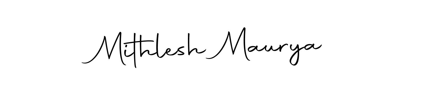 Also we have Mithlesh Maurya name is the best signature style. Create professional handwritten signature collection using Autography-DOLnW autograph style. Mithlesh Maurya signature style 10 images and pictures png