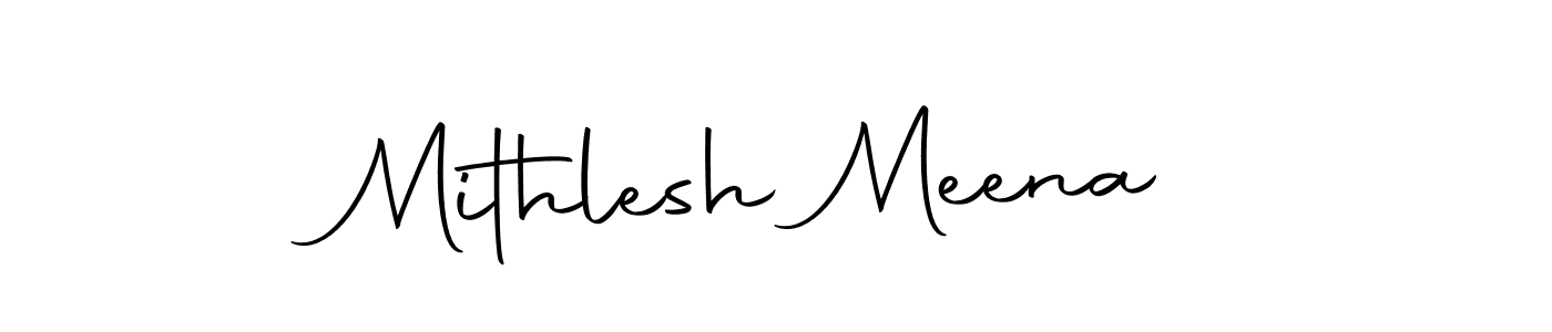 Mithlesh Meena stylish signature style. Best Handwritten Sign (Autography-DOLnW) for my name. Handwritten Signature Collection Ideas for my name Mithlesh Meena. Mithlesh Meena signature style 10 images and pictures png