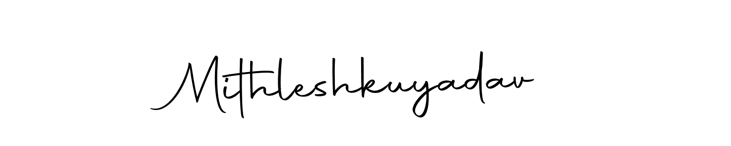 Use a signature maker to create a handwritten signature online. With this signature software, you can design (Autography-DOLnW) your own signature for name Mithleshkuyadav. Mithleshkuyadav signature style 10 images and pictures png