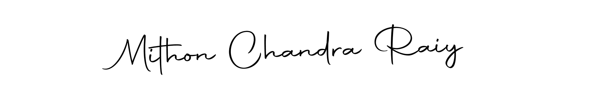 The best way (Autography-DOLnW) to make a short signature is to pick only two or three words in your name. The name Mithon Chandra Raiy include a total of six letters. For converting this name. Mithon Chandra Raiy signature style 10 images and pictures png