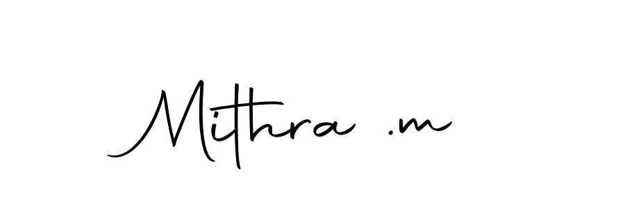 Mithra .m stylish signature style. Best Handwritten Sign (Autography-DOLnW) for my name. Handwritten Signature Collection Ideas for my name Mithra .m. Mithra .m signature style 10 images and pictures png