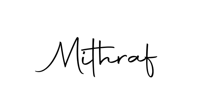Design your own signature with our free online signature maker. With this signature software, you can create a handwritten (Autography-DOLnW) signature for name Mithraf. Mithraf signature style 10 images and pictures png