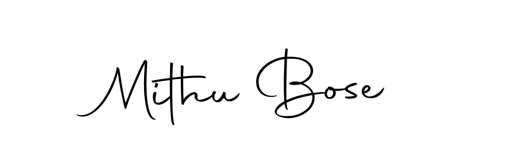 Mithu Bose stylish signature style. Best Handwritten Sign (Autography-DOLnW) for my name. Handwritten Signature Collection Ideas for my name Mithu Bose. Mithu Bose signature style 10 images and pictures png