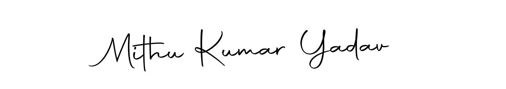 How to make Mithu Kumar Yadav signature? Autography-DOLnW is a professional autograph style. Create handwritten signature for Mithu Kumar Yadav name. Mithu Kumar Yadav signature style 10 images and pictures png
