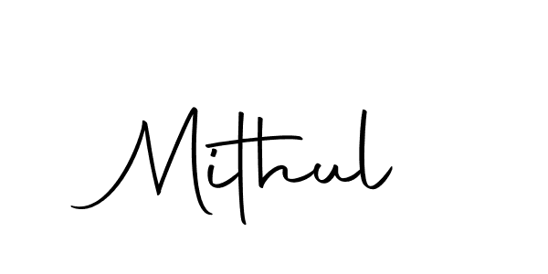 How to make Mithul name signature. Use Autography-DOLnW style for creating short signs online. This is the latest handwritten sign. Mithul signature style 10 images and pictures png