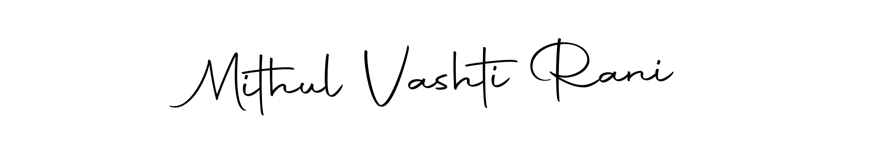Check out images of Autograph of Mithul Vashti Rani name. Actor Mithul Vashti Rani Signature Style. Autography-DOLnW is a professional sign style online. Mithul Vashti Rani signature style 10 images and pictures png