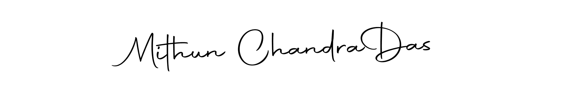 The best way (Autography-DOLnW) to make a short signature is to pick only two or three words in your name. The name Mithun Chandra  Das include a total of six letters. For converting this name. Mithun Chandra  Das signature style 10 images and pictures png