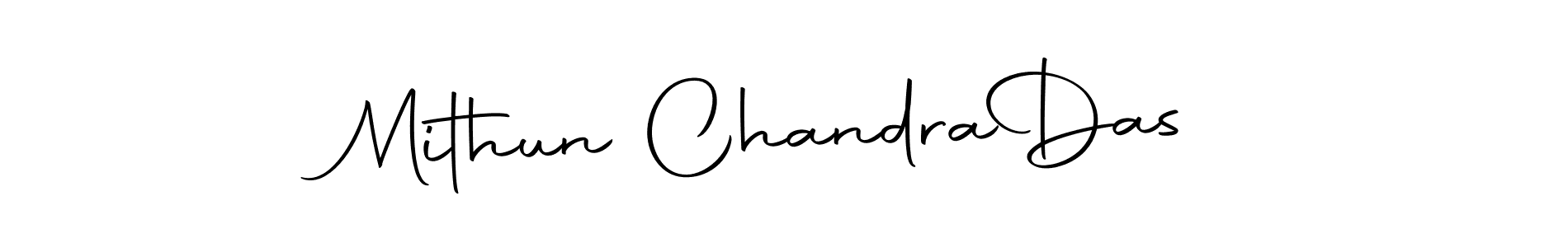 The best way (Autography-DOLnW) to make a short signature is to pick only two or three words in your name. The name Mithun Chandra  Das include a total of six letters. For converting this name. Mithun Chandra  Das signature style 10 images and pictures png