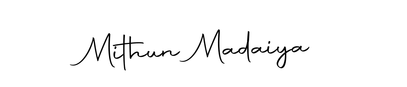 Create a beautiful signature design for name Mithun Madaiya. With this signature (Autography-DOLnW) fonts, you can make a handwritten signature for free. Mithun Madaiya signature style 10 images and pictures png