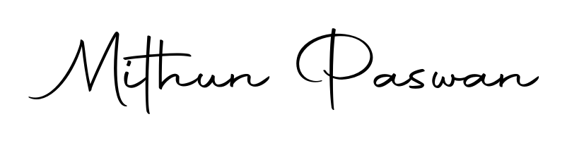 Practice writing Mithun Paswan with the flow of Autography-DOLnW lettering. A fantastic source of inspiration for developing your personal signature style. Mithun Paswan signature style 10 images and pictures png