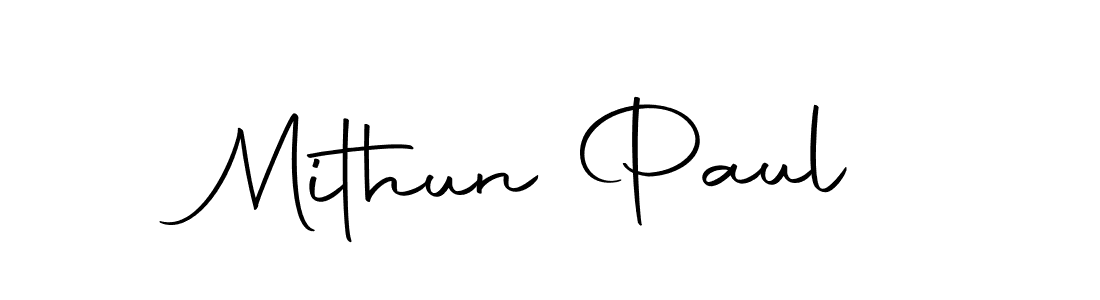 Use a signature maker to create a handwritten signature online. With this signature software, you can design (Autography-DOLnW) your own signature for name Mithun Paul. Mithun Paul signature style 10 images and pictures png