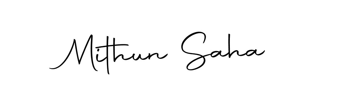 The best way (Autography-DOLnW) to make a short signature is to pick only two or three words in your name. The name Mithun Saha include a total of six letters. For converting this name. Mithun Saha signature style 10 images and pictures png
