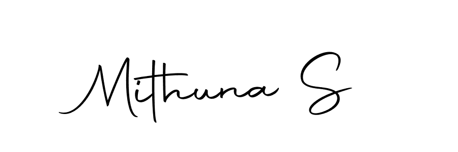 It looks lik you need a new signature style for name Mithuna S. Design unique handwritten (Autography-DOLnW) signature with our free signature maker in just a few clicks. Mithuna S signature style 10 images and pictures png