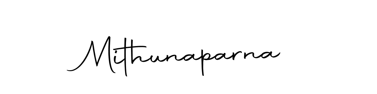 Create a beautiful signature design for name Mithunaparna. With this signature (Autography-DOLnW) fonts, you can make a handwritten signature for free. Mithunaparna signature style 10 images and pictures png