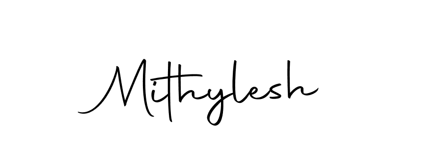 Design your own signature with our free online signature maker. With this signature software, you can create a handwritten (Autography-DOLnW) signature for name Mithylesh. Mithylesh signature style 10 images and pictures png