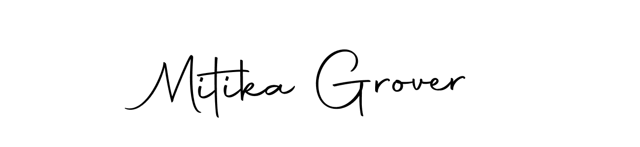 You can use this online signature creator to create a handwritten signature for the name Mitika Grover. This is the best online autograph maker. Mitika Grover signature style 10 images and pictures png