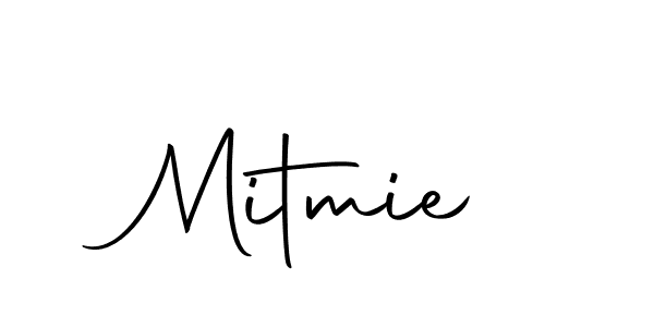 Mitmie stylish signature style. Best Handwritten Sign (Autography-DOLnW) for my name. Handwritten Signature Collection Ideas for my name Mitmie. Mitmie signature style 10 images and pictures png