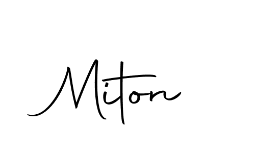 How to make Miton name signature. Use Autography-DOLnW style for creating short signs online. This is the latest handwritten sign. Miton signature style 10 images and pictures png