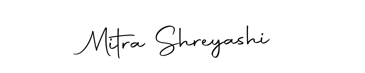 Create a beautiful signature design for name Mitra Shreyashi. With this signature (Autography-DOLnW) fonts, you can make a handwritten signature for free. Mitra Shreyashi signature style 10 images and pictures png