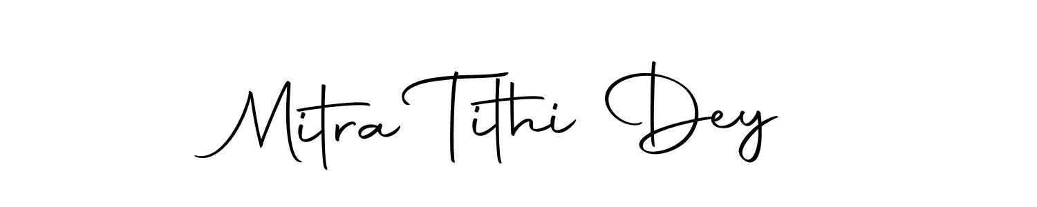 Mitra Tithi Dey stylish signature style. Best Handwritten Sign (Autography-DOLnW) for my name. Handwritten Signature Collection Ideas for my name Mitra Tithi Dey. Mitra Tithi Dey signature style 10 images and pictures png