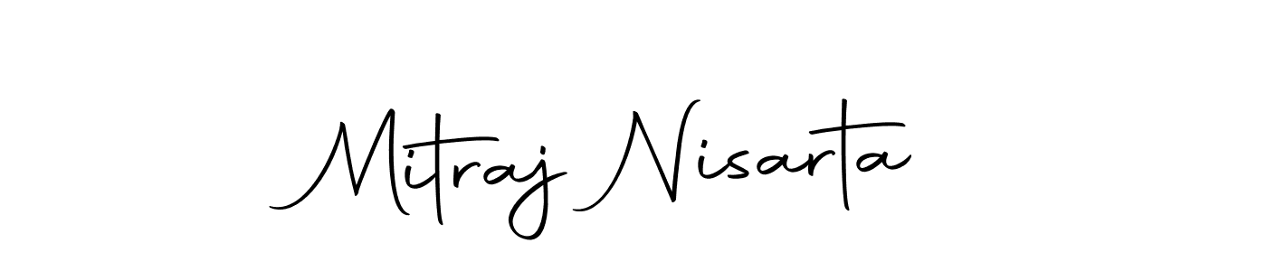 You should practise on your own different ways (Autography-DOLnW) to write your name (Mitraj Nisarta) in signature. don't let someone else do it for you. Mitraj Nisarta signature style 10 images and pictures png