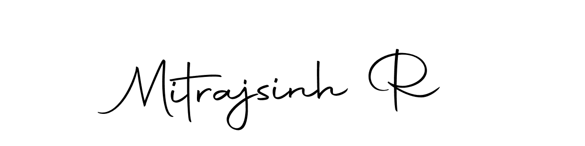 This is the best signature style for the Mitrajsinh R name. Also you like these signature font (Autography-DOLnW). Mix name signature. Mitrajsinh R signature style 10 images and pictures png