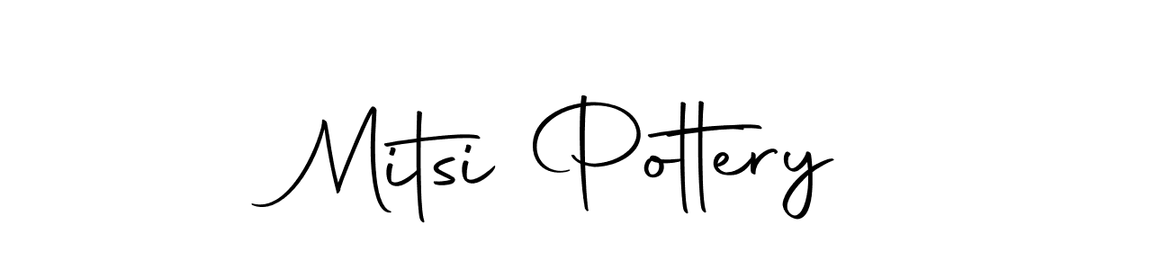 You should practise on your own different ways (Autography-DOLnW) to write your name (Mitsi Pottery) in signature. don't let someone else do it for you. Mitsi Pottery signature style 10 images and pictures png