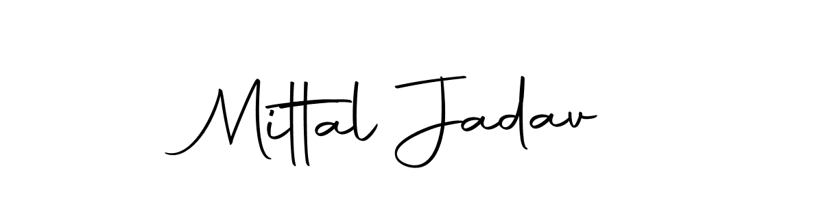 Make a short Mittal Jadav signature style. Manage your documents anywhere anytime using Autography-DOLnW. Create and add eSignatures, submit forms, share and send files easily. Mittal Jadav signature style 10 images and pictures png