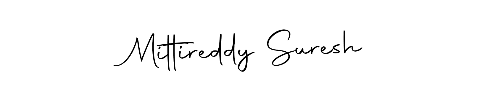 Also we have Mittireddy Suresh name is the best signature style. Create professional handwritten signature collection using Autography-DOLnW autograph style. Mittireddy Suresh signature style 10 images and pictures png