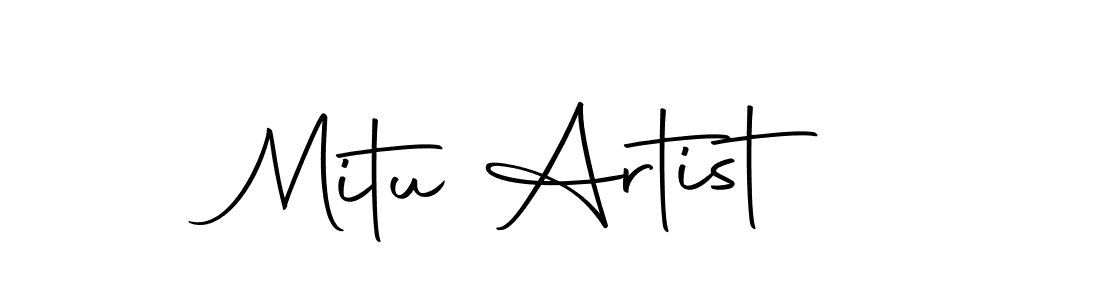 The best way (Autography-DOLnW) to make a short signature is to pick only two or three words in your name. The name Mitu Artist include a total of six letters. For converting this name. Mitu Artist signature style 10 images and pictures png