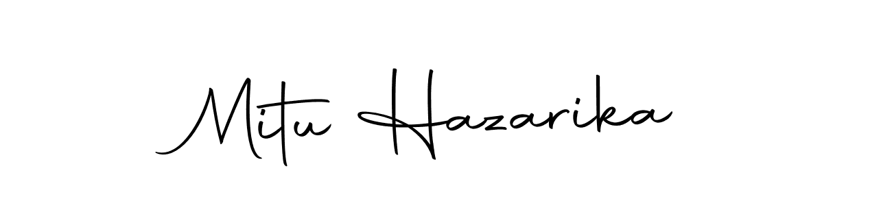 Also we have Mitu Hazarika name is the best signature style. Create professional handwritten signature collection using Autography-DOLnW autograph style. Mitu Hazarika signature style 10 images and pictures png