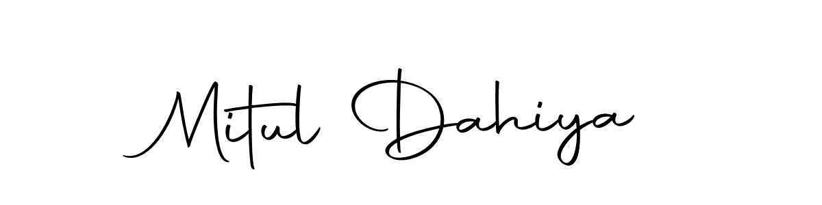 Design your own signature with our free online signature maker. With this signature software, you can create a handwritten (Autography-DOLnW) signature for name Mitul Dahiya. Mitul Dahiya signature style 10 images and pictures png