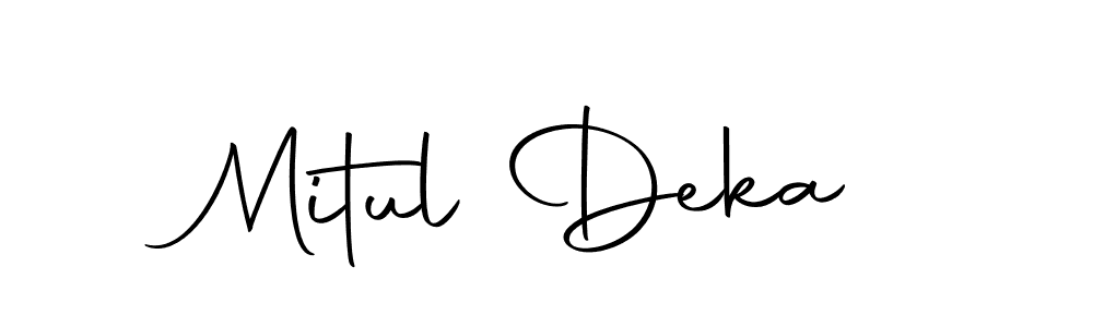 Use a signature maker to create a handwritten signature online. With this signature software, you can design (Autography-DOLnW) your own signature for name Mitul Deka. Mitul Deka signature style 10 images and pictures png