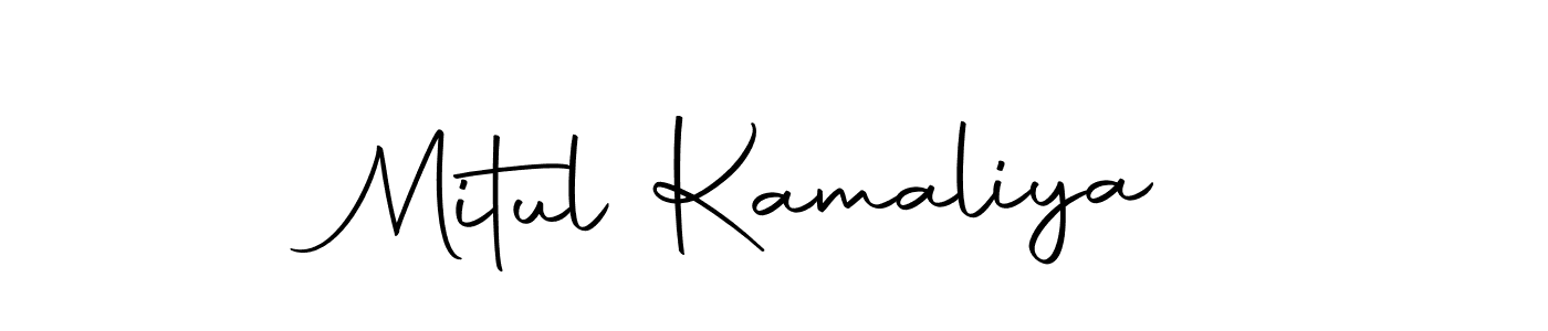 Design your own signature with our free online signature maker. With this signature software, you can create a handwritten (Autography-DOLnW) signature for name Mitul Kamaliya. Mitul Kamaliya signature style 10 images and pictures png