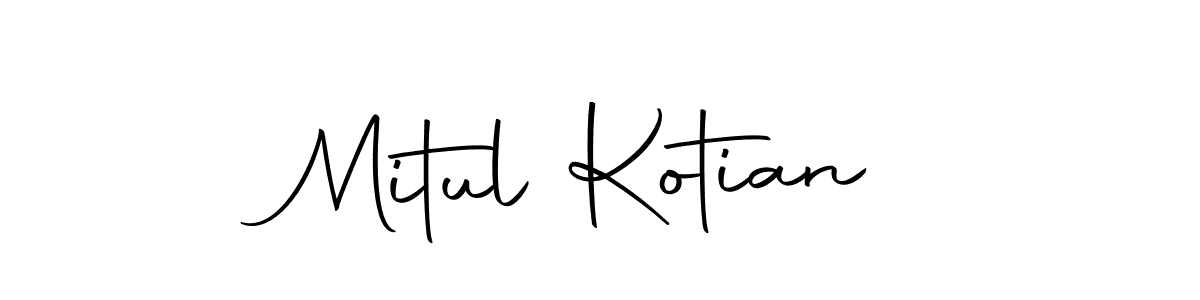 Create a beautiful signature design for name Mitul Kotian. With this signature (Autography-DOLnW) fonts, you can make a handwritten signature for free. Mitul Kotian signature style 10 images and pictures png