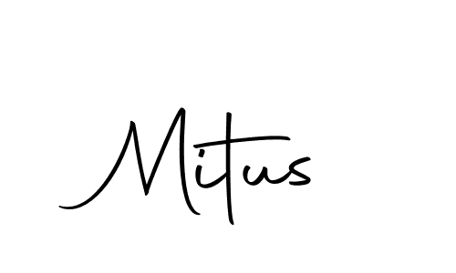 How to make Mitus name signature. Use Autography-DOLnW style for creating short signs online. This is the latest handwritten sign. Mitus signature style 10 images and pictures png