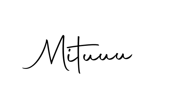 The best way (Autography-DOLnW) to make a short signature is to pick only two or three words in your name. The name Mituuu include a total of six letters. For converting this name. Mituuu signature style 10 images and pictures png