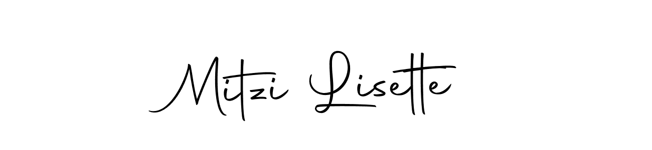 Create a beautiful signature design for name Mitzi Lisette. With this signature (Autography-DOLnW) fonts, you can make a handwritten signature for free. Mitzi Lisette signature style 10 images and pictures png