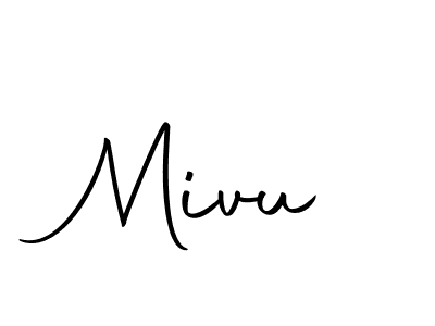 Also we have Mivu name is the best signature style. Create professional handwritten signature collection using Autography-DOLnW autograph style. Mivu signature style 10 images and pictures png