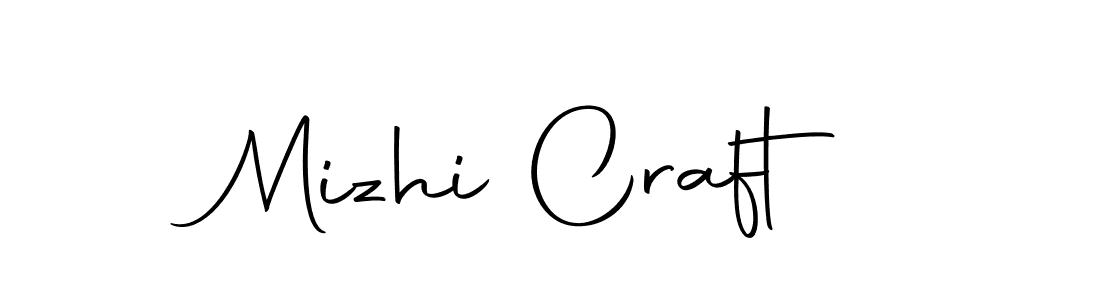 Create a beautiful signature design for name Mizhi Craft. With this signature (Autography-DOLnW) fonts, you can make a handwritten signature for free. Mizhi Craft signature style 10 images and pictures png