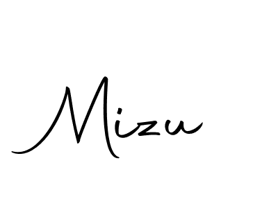 Make a beautiful signature design for name Mizu. With this signature (Autography-DOLnW) style, you can create a handwritten signature for free. Mizu signature style 10 images and pictures png