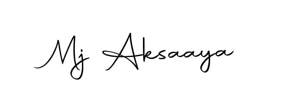 The best way (Autography-DOLnW) to make a short signature is to pick only two or three words in your name. The name Mj Aksaaya include a total of six letters. For converting this name. Mj Aksaaya signature style 10 images and pictures png
