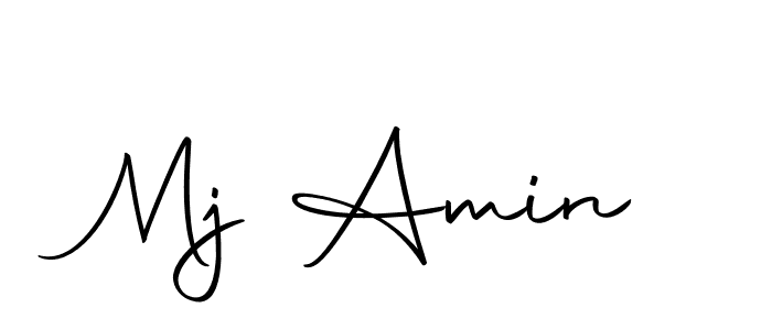 Mj Amin stylish signature style. Best Handwritten Sign (Autography-DOLnW) for my name. Handwritten Signature Collection Ideas for my name Mj Amin. Mj Amin signature style 10 images and pictures png