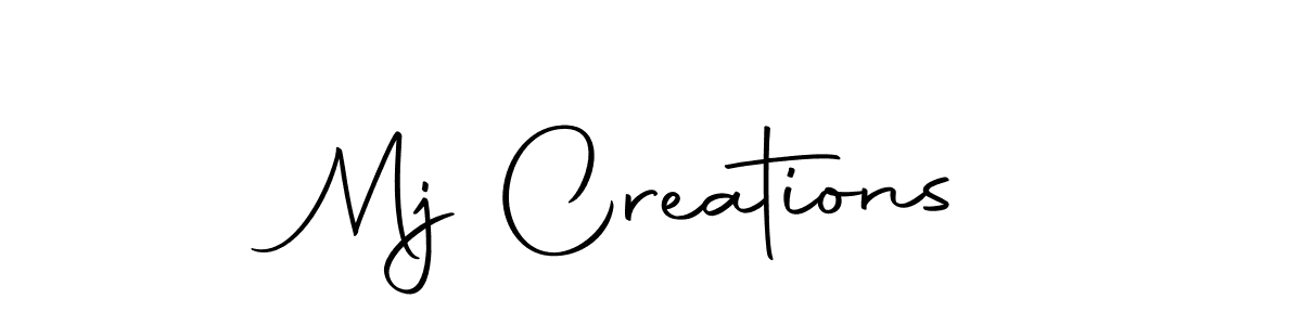 Create a beautiful signature design for name Mj Creations. With this signature (Autography-DOLnW) fonts, you can make a handwritten signature for free. Mj Creations signature style 10 images and pictures png