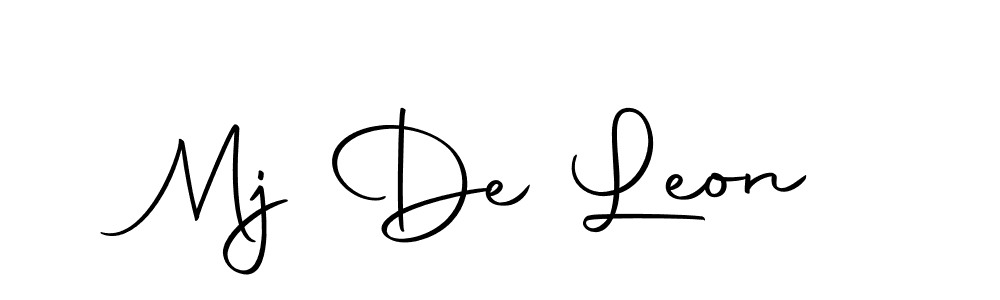 Create a beautiful signature design for name Mj De Leon. With this signature (Autography-DOLnW) fonts, you can make a handwritten signature for free. Mj De Leon signature style 10 images and pictures png