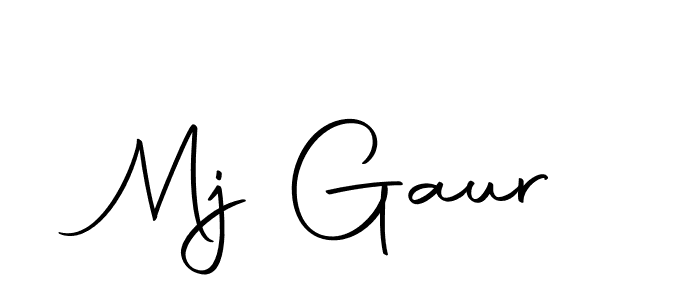 Make a beautiful signature design for name Mj Gaur. With this signature (Autography-DOLnW) style, you can create a handwritten signature for free. Mj Gaur signature style 10 images and pictures png