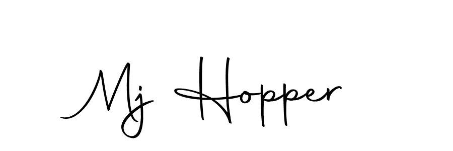 Make a beautiful signature design for name Mj Hopper. With this signature (Autography-DOLnW) style, you can create a handwritten signature for free. Mj Hopper signature style 10 images and pictures png
